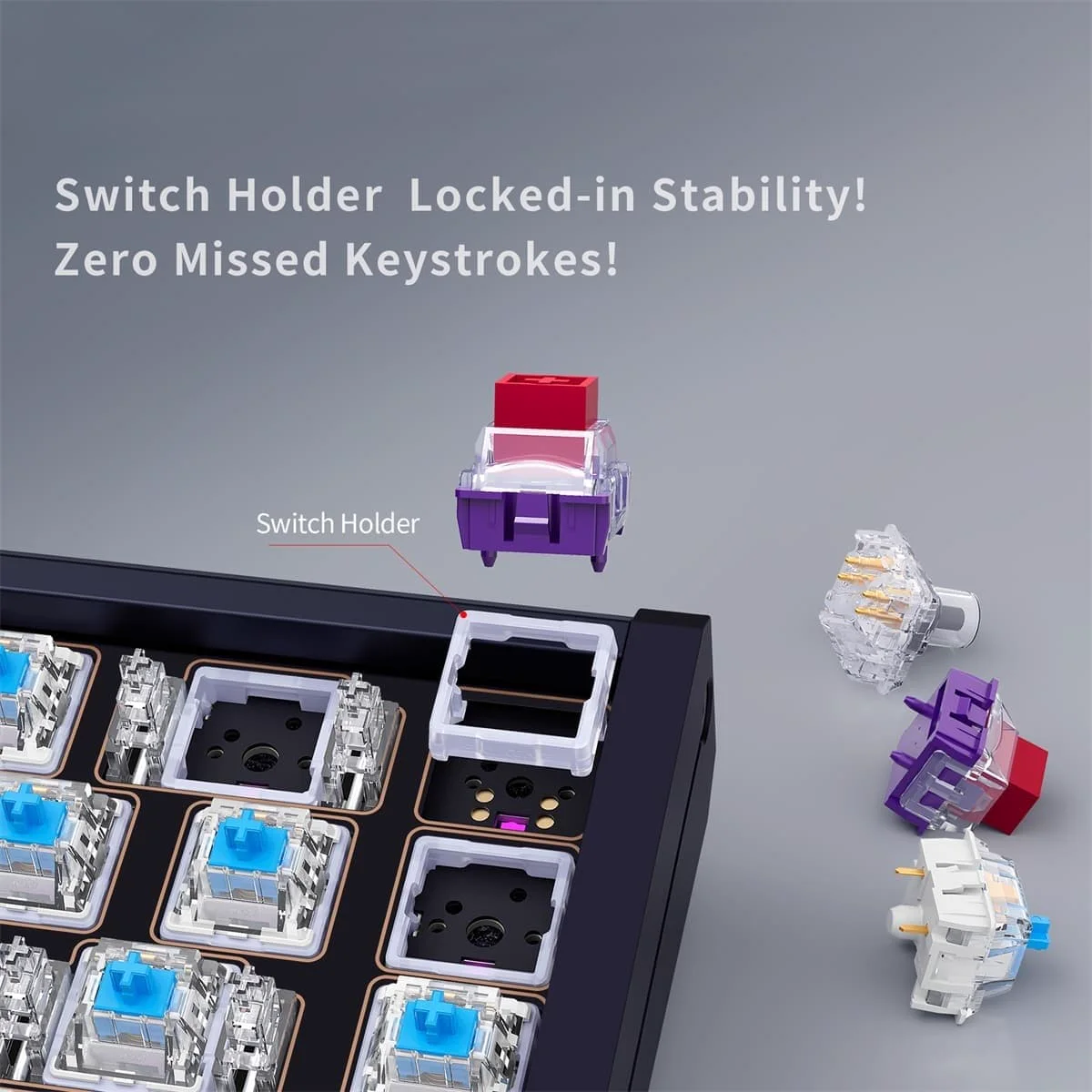 Independent switch holder support