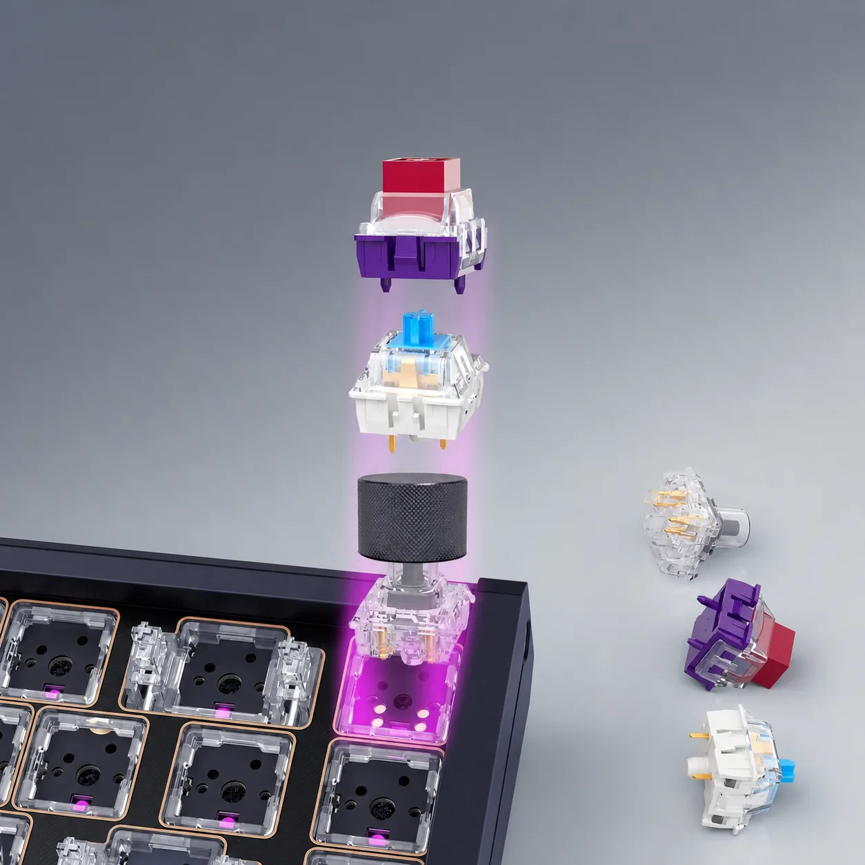 Magnetic and mechanical switch examples on the hybrid platform