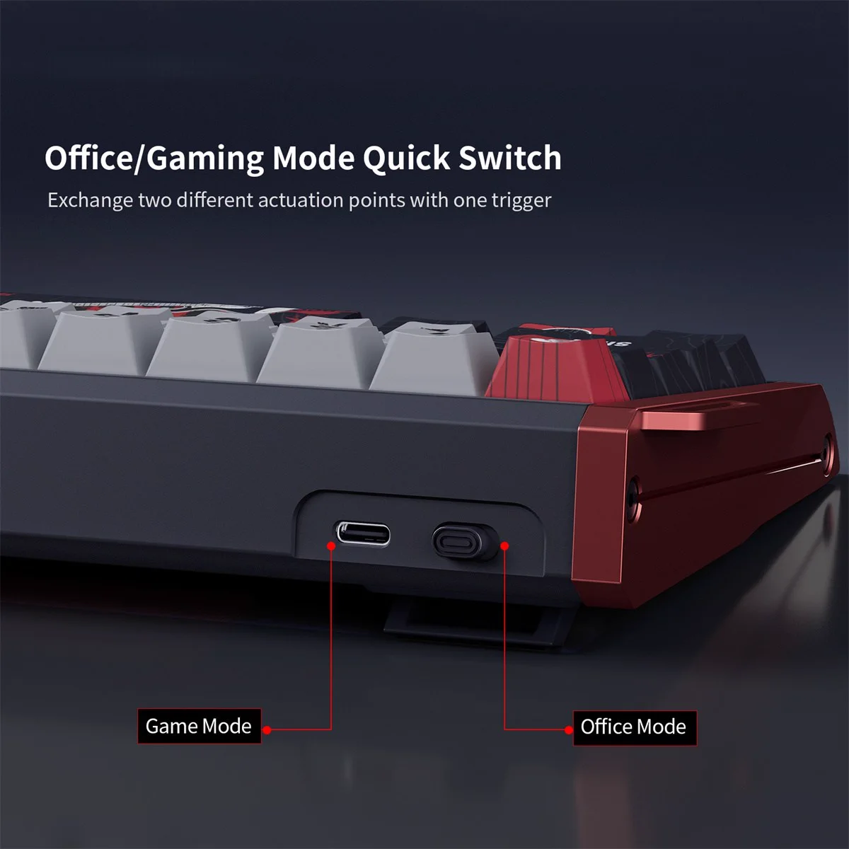 Physical office and gaming mode selector