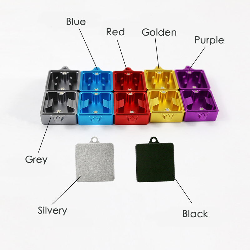 Metal switch opener color selection including gray, blue, red, gold, purple, silver and black