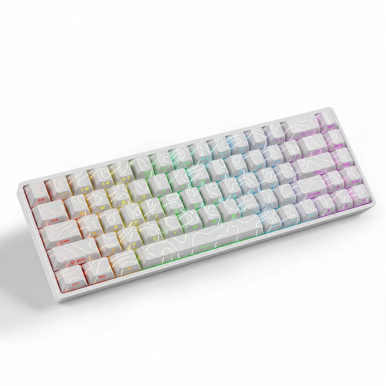 GK68HE white magnetic keyboard