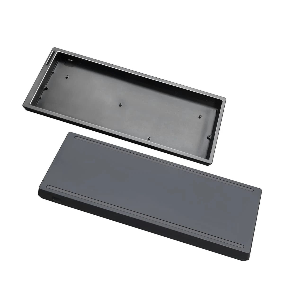 61-layout black aluminum keyboard case