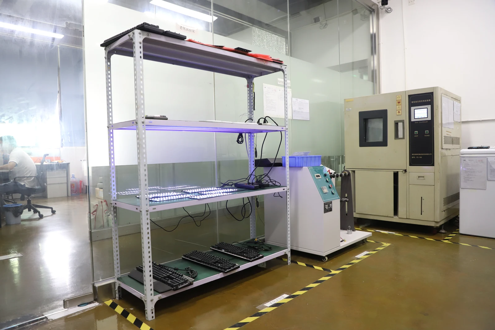 Laboratory equipment at a manufacturing partner