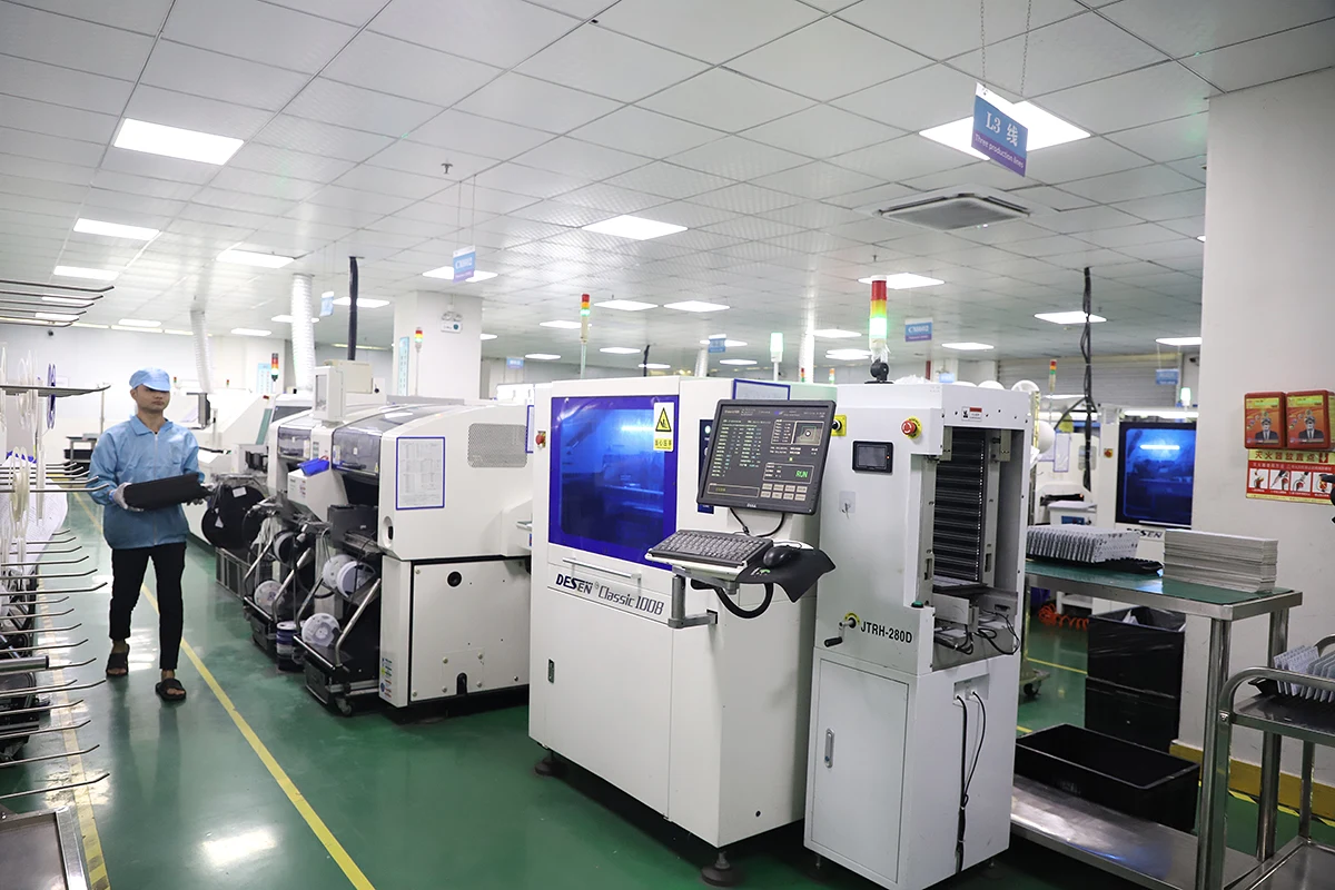 Production equipment line at a manufacturing partner